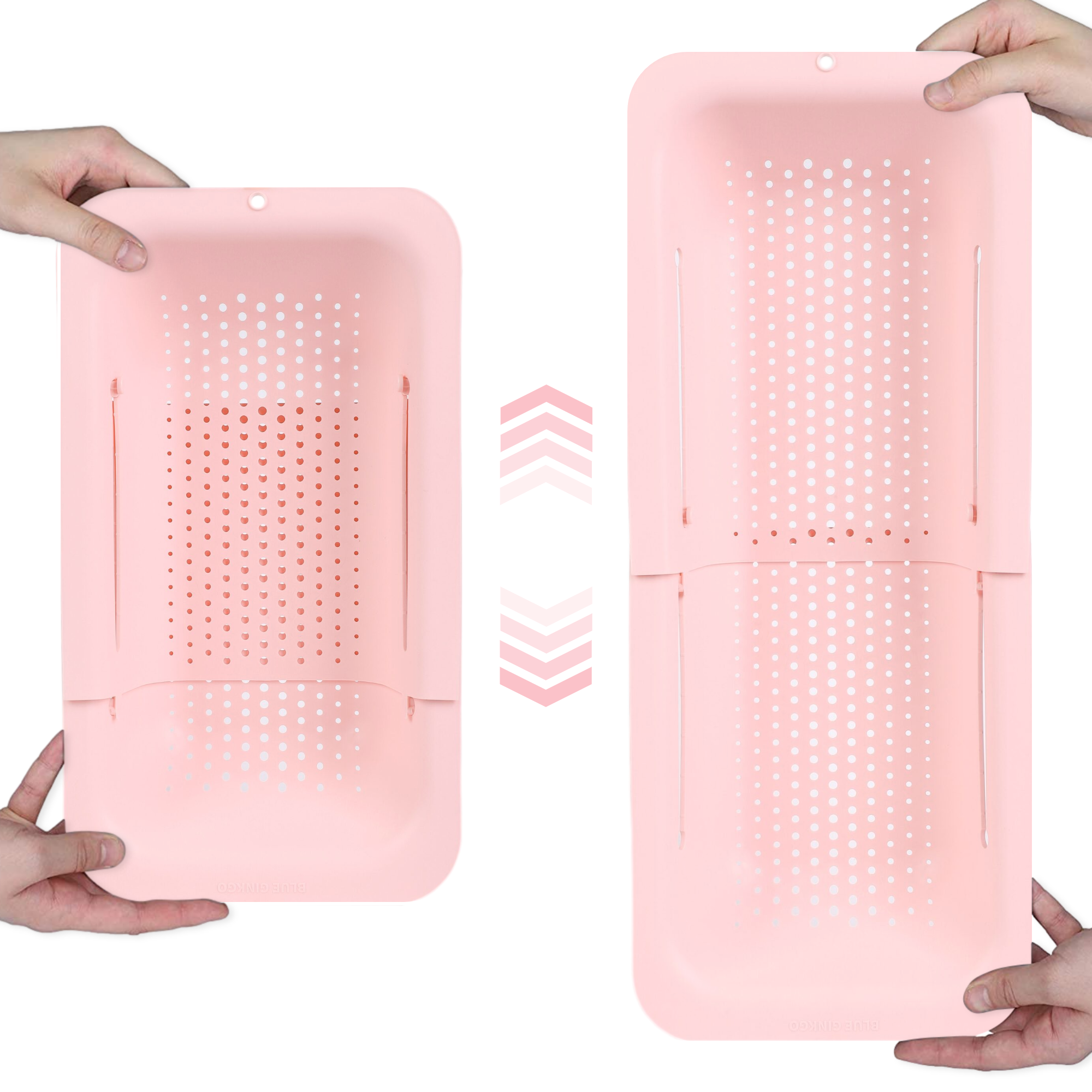 2023 New Portable Kitchen Retractable Sink Drain Basket Plastic Dish Rack  Clean