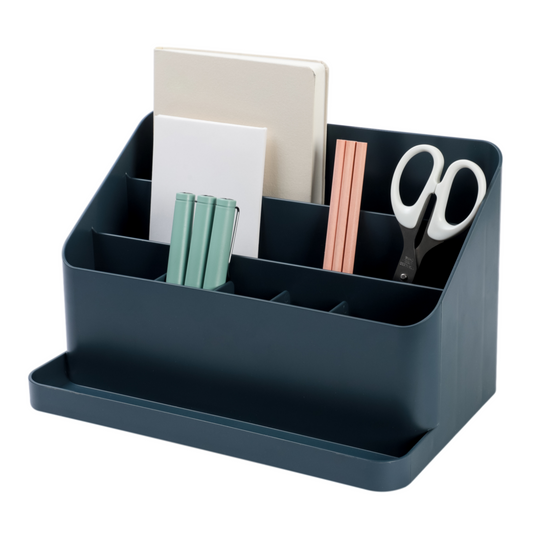 Blue All-in-One Desk Organizer