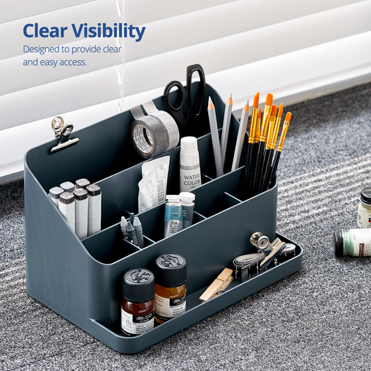 Blue All-in-One Desk Organizer