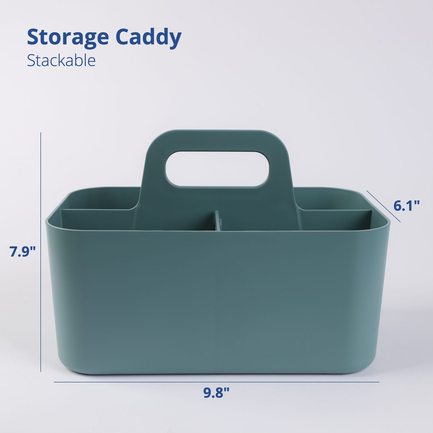 Rectangle Green Portable Storage Caddy