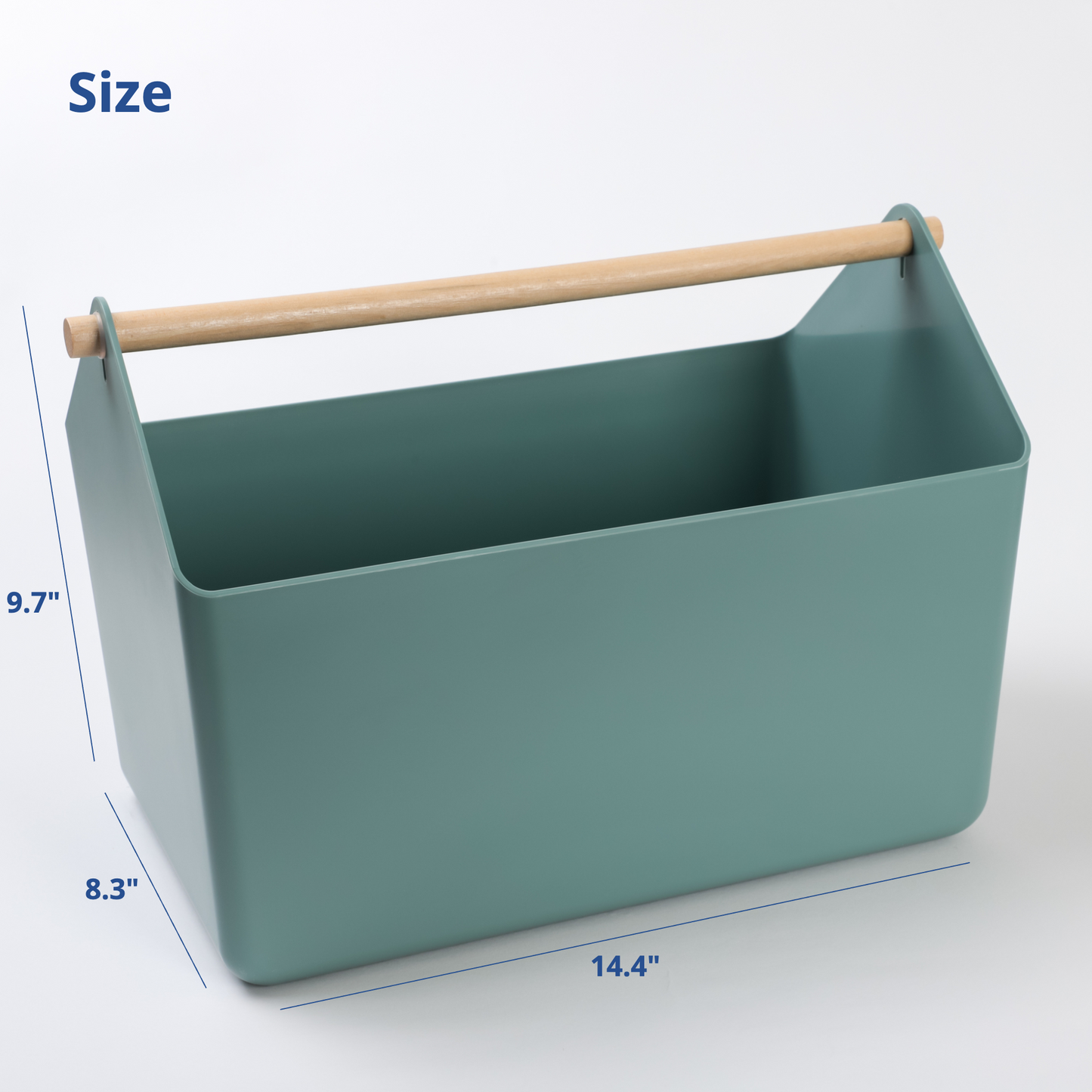 Large 10.5L Green Storage Basket