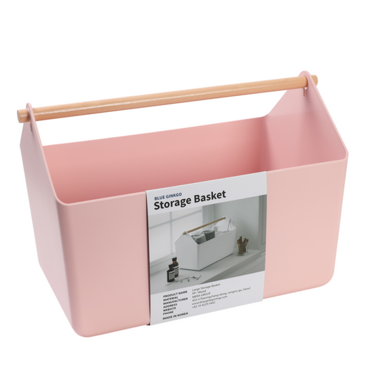 Large 10.5L Pink Storage Basket