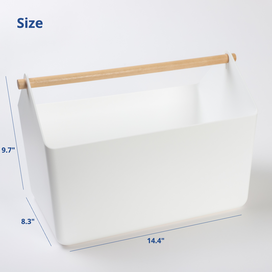 Large 10.5L White Storage Basket