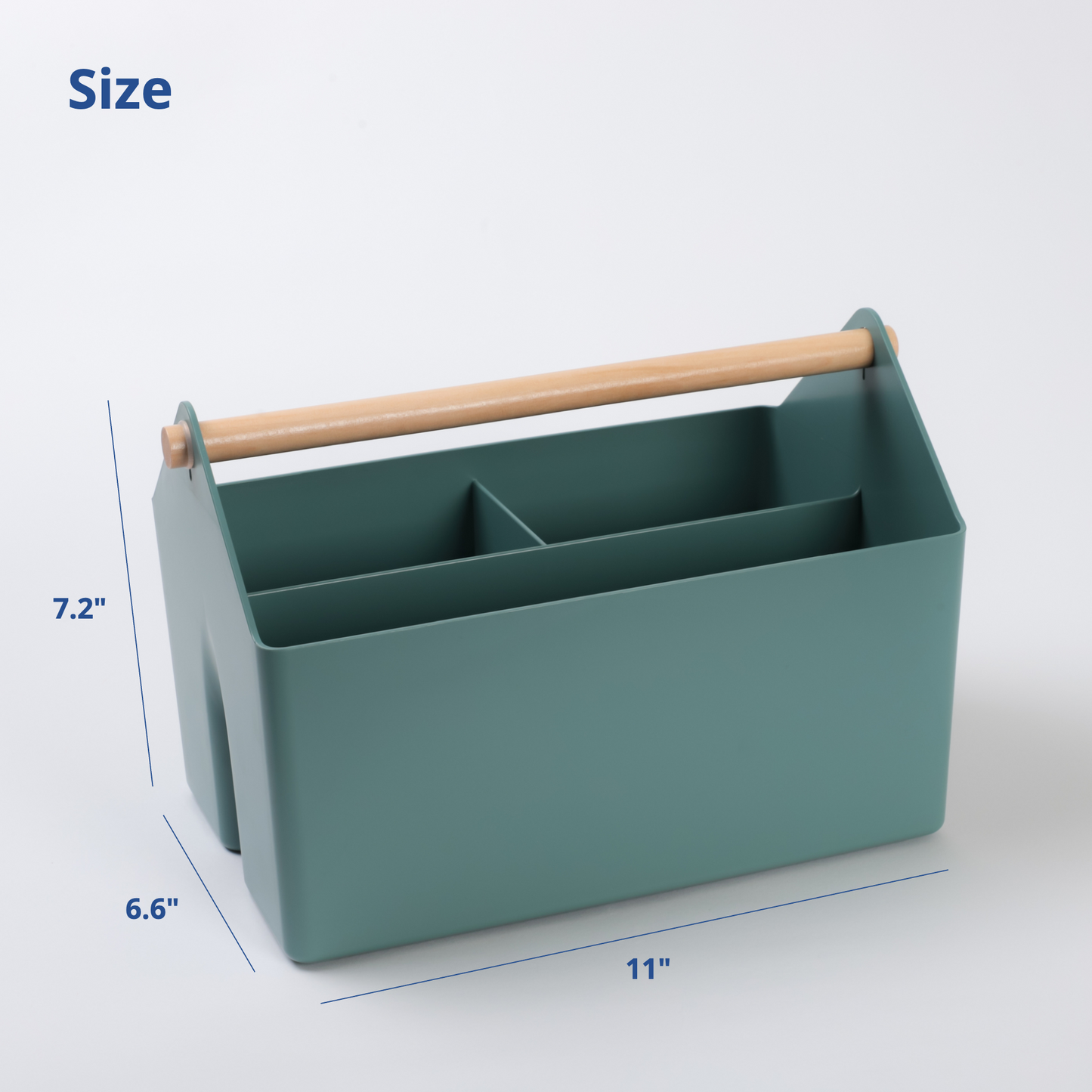 Medium 4.7L Green Storage Basket