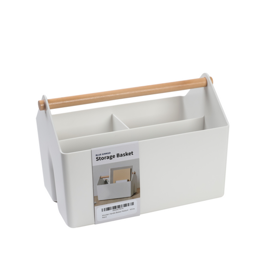 Medium 4.7L White Storage Basket