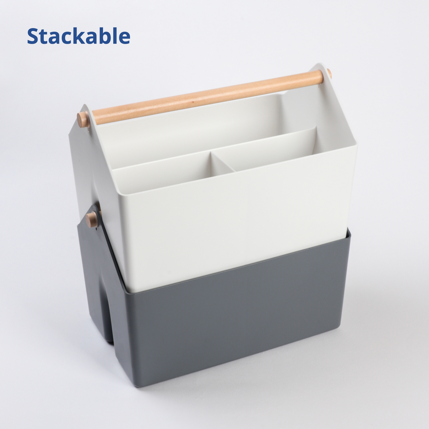 Medium 4.7L White Storage Basket