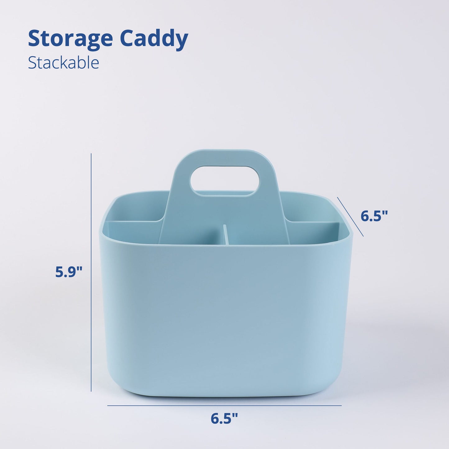 Square Blue Portable Storage Caddy