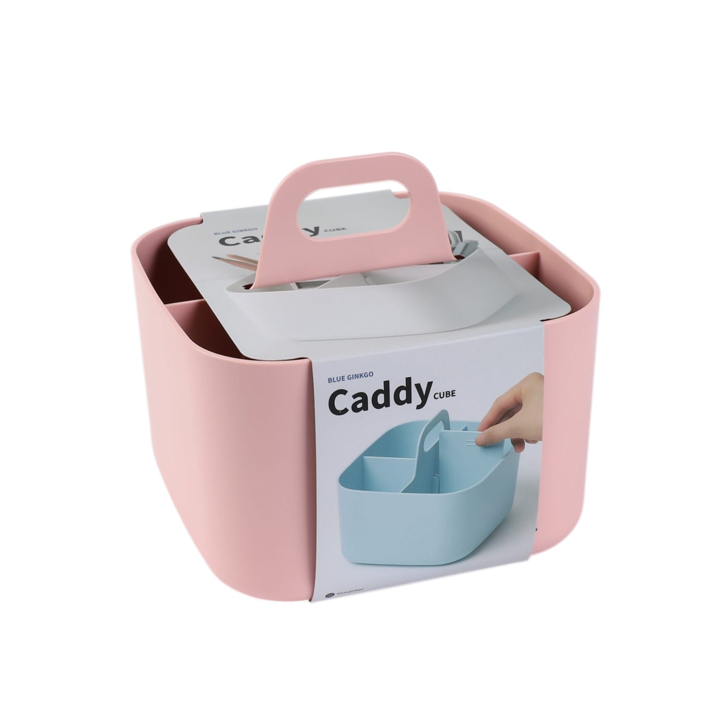 Square Pink Portable Storage Caddy