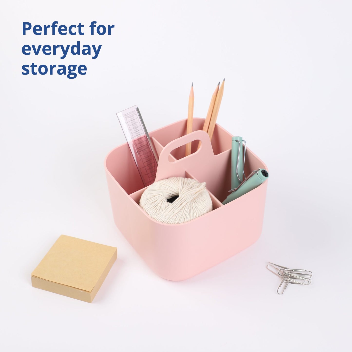 Square Pink Portable Storage Caddy